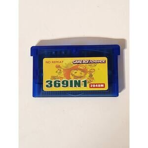 Nintendo Gameboy Advance GBA 369 In 1 Video Game Multi Cartridge W/Case NEW